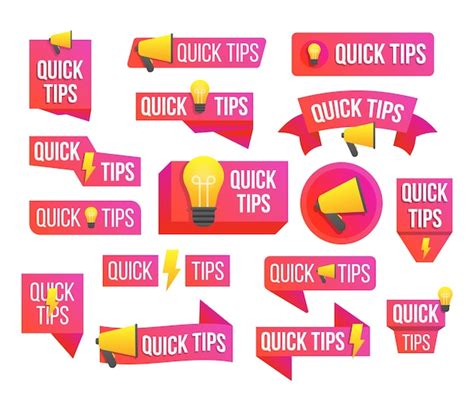 Premium Vector Quick Tips Helpful Tricks Tooltip Hint For Website