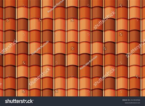 Roof Tile Texture Rooftop House Material стоковая векторная графика