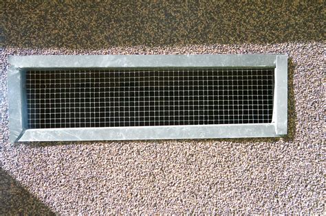 How To Attach Air Vents And Screens In A Masonry Foundation