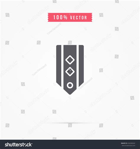Simple Army Ranks Icon Stock Vector Royalty Free 636398342 Shutterstock