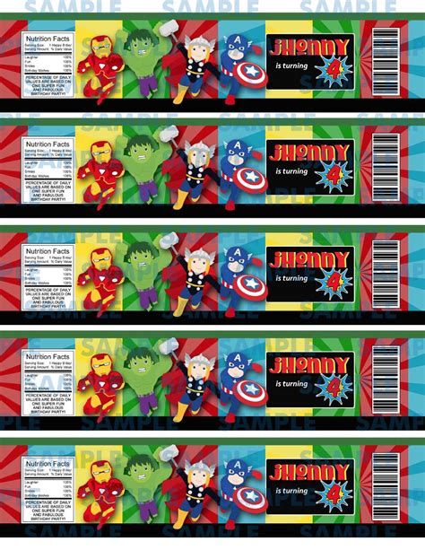 Etiquetas De Superheroesetiquetas De Avengerssuperheroes 5000 En