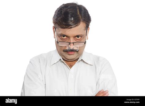 1 Indian Adult Man Standing Serious Pose Stock Photo Alamy