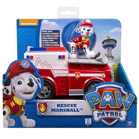 Buy Paw Patrol Basic Vehicle And Pup Rescue Marshall At Mighty Ape Nz