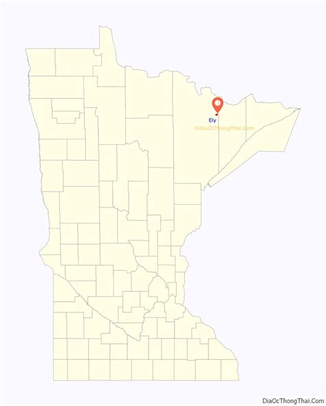 Map Of Ely City Minnesota