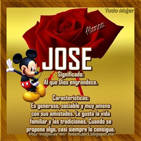 Todo Mujer Significado De Jose