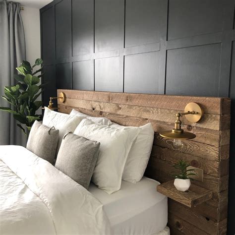 Diy Reclaimed Wood Headboard — Colors And Craft Bedroom Interior