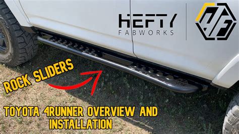 Hefty Fabworks 5th Gen 4runner Rock Sliders Overview And Install Youtube