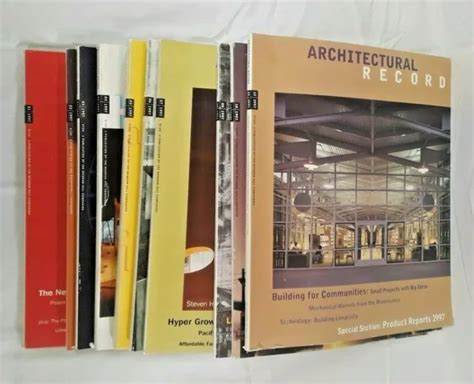 Vintage 1997 Architectural Record Magazine Architecture Design Aia
