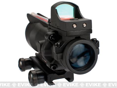Avengers 4x32 Magnified Scope W Red Dot Reflex Sight For Airsoft