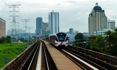 Kelana Jaya Line LRT, 46km of grade-separated LRT rail tracks with 37 ...