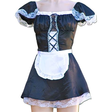 Small Sexy French Maid Uniform Fancy Dress Costume Hen Party Halloween Ebay