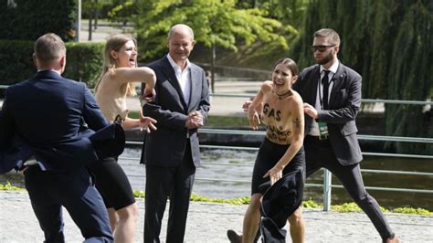 Topless German Women Protest Russian Gas The West Australian