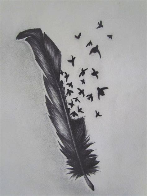 Feather tattoo has different designs and meanings. Bird Crow Feather Tattoo Designs | Feather tattoos ...
