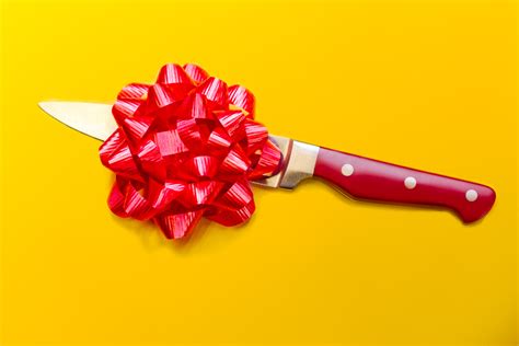 It's better to give than to receive. i am a better giver. Is it bad luck to give knives as a gift? | HowStuffWorks