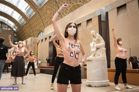 HOT FEMEN ADVOCATES PROTEST AT THE MUSÉE D ORSAY NUDE On Thothub