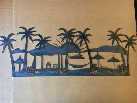 vacation beach metal wall art now you can vacation year round with this detailed beach metal