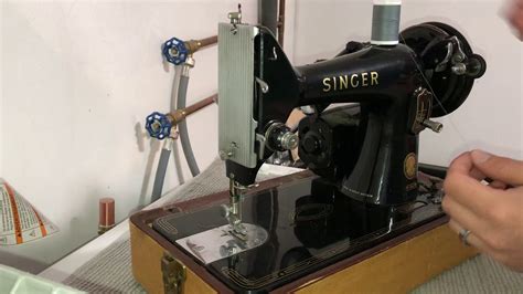 Singer K Sewing Machine Threading The Needle Youtube