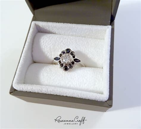 Design Story Of Diamond And Sapphire Ring Redesign By Roseanna Croft