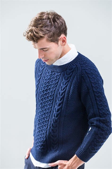Svenson Classic Cable Knit Sweater Pattern Men Sweaters Pattern