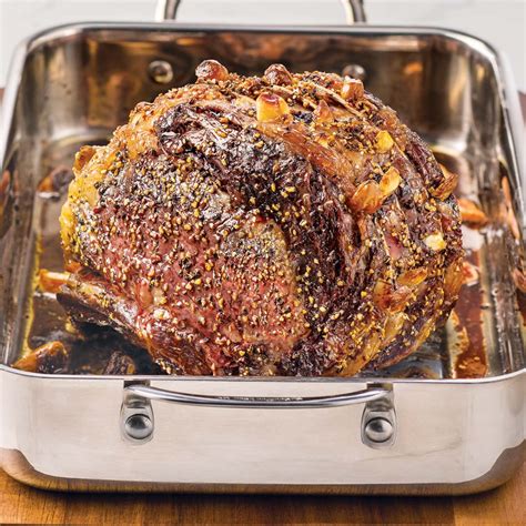 Fresh lobster tails, roasted brussels sprouts, parmesan risotto, and bon vivant make up this special holiday menu! Garlic-Studded Rib Roast | Recipe | Wegmans recipe