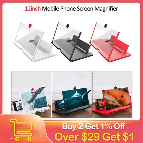 12 Inch 3d Mobile Phone Screen Magnifier Hd Video Amplifier With