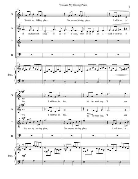 Preview You Are My Hiding Place A0932686 Sheet Music Plus