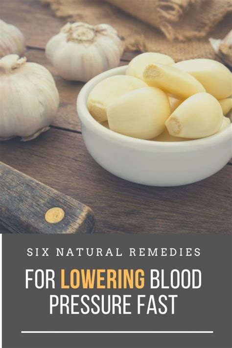 Six Natural Remedies For Lowering Blood Pressure Fast In 2020 Organic