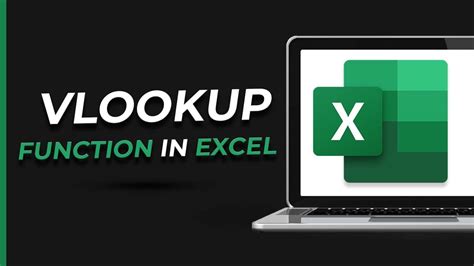 How To Use The Vlookup Function In Excel Youtube