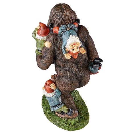 Schlepping The Garden Gnomes Bigfoot Statue Funny Garden Gnomes