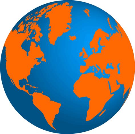 Download Clipart Globe Orange Clipart Globe Orange Transparent Blue