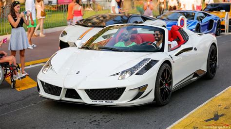 Ferrari 458 Spider Mansory Siracusa Monaco Limited Edition Driving In
