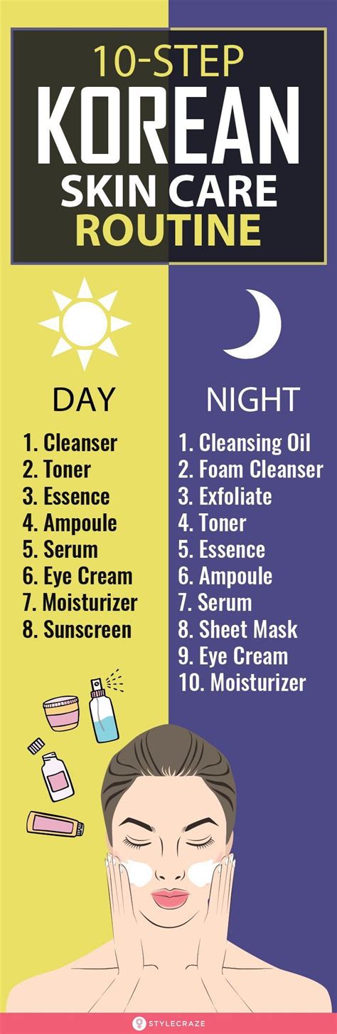 Complete 10 Step Korean Skin Care Routine For Morning And Night Best Skin Care Routine Beauty