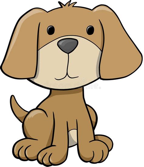 Cute Dog Clip Art Dog Vector Illustration Royalty Free Stock Image
