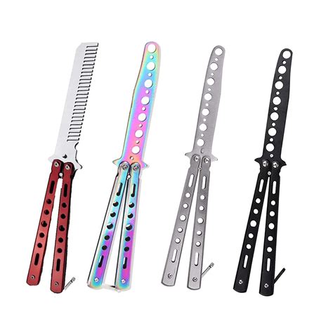 4 Pcs Practice Butterfly Trainer Unsharpened Butterfly Trainer Comb