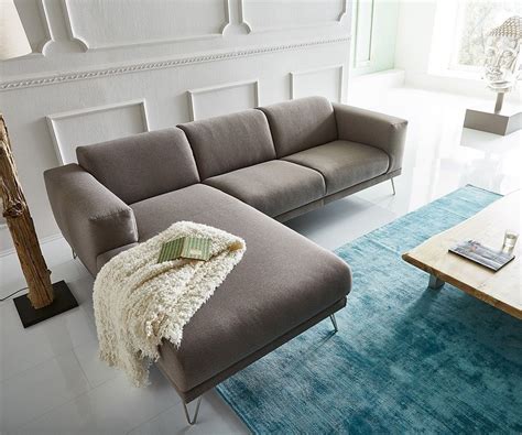 Jetzt günstig die wohnung mit gebrauchten möbeln einrichten auf ebay kleinanzeigen. DELIFE Ecksofa Lordina 260x185 Grau Ottomane Links Premium ...