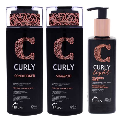 Truss Curly Shampoo And Conditioner And Light Cream Kit Walmart Com