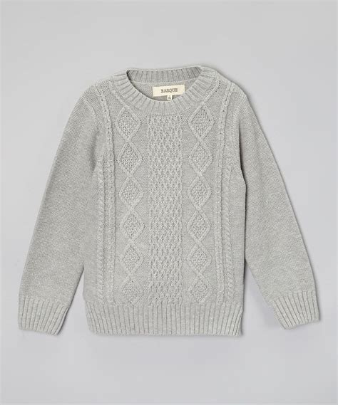 Look What I Found On Zulily Barque Gray Cable Knit Sweater Toddler