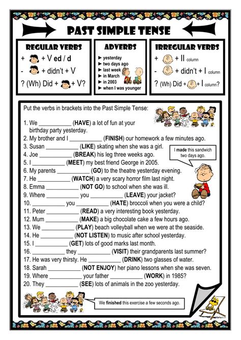 Past Simple Tense Interactive Worksheet Pasado Simple Ingles