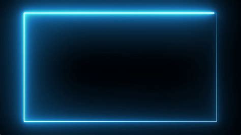 Motion Made Free Neon Lights Rectangle Frame Animated Loop Background