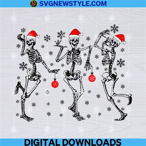 Dancing Skeletons Svg Merry Christmas Svg Nightmare Before Christmas
