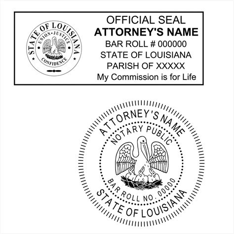 Louisiana Notary Pe Stamps