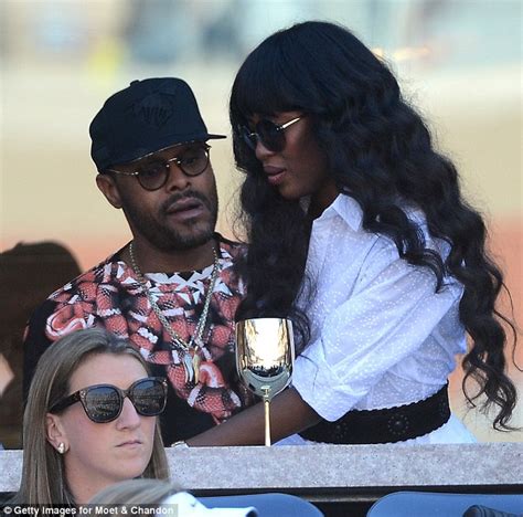 Naomi Campbell Cosies Up To Singer Maxwell As The Pair Take In The Action At The Us Open Daily
