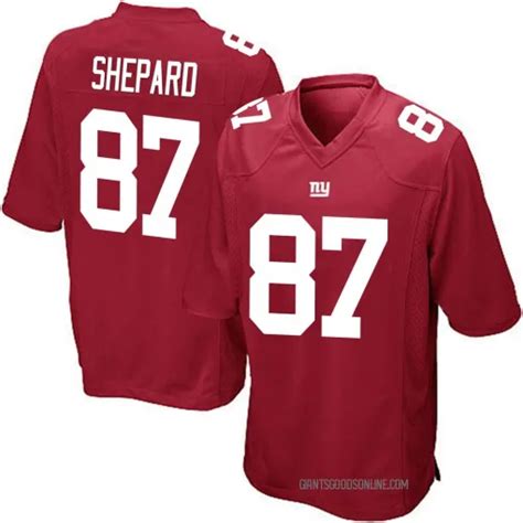 Game Sterling Shepard Mens New York Giants Red Alternate Jersey Nike
