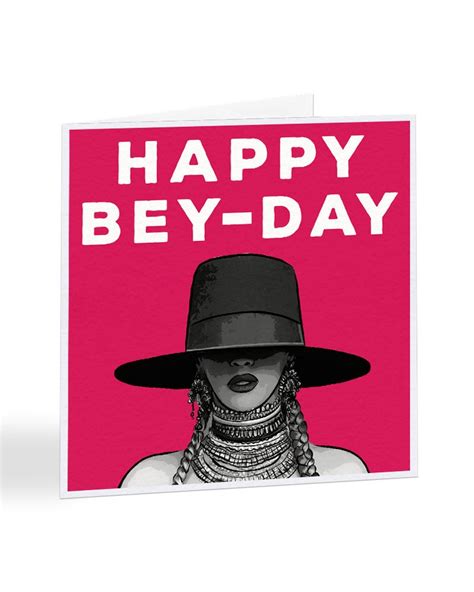 Beyonce Birthday Card Etsy