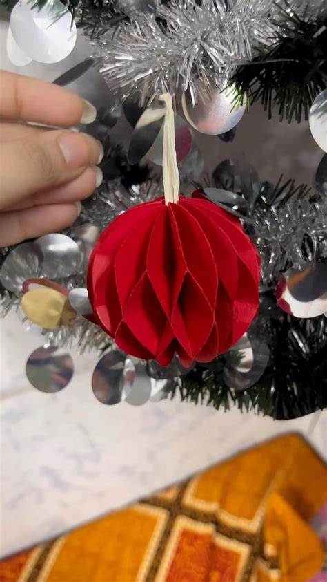 Diy Christmas Ornaments Honeycomb Origami Artofit