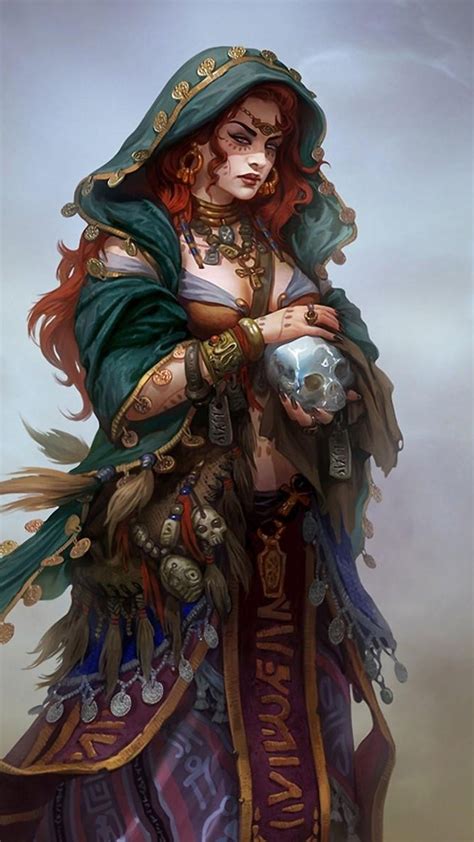 Gypsy Witch Unknown Artist Character Art Character Portraits