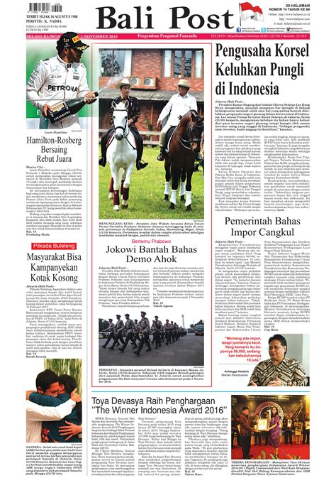 Edisi November Balipost Com By E Paper Kmb Issuu