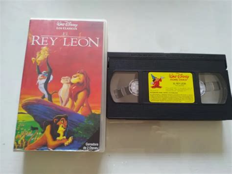EL REY LEON Los Clasicos de Walt Disney 1999 VHS Cinta Tape Español