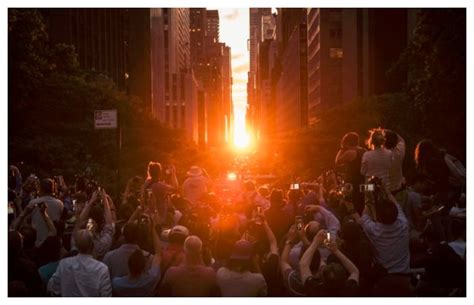 Manhattanhenge 2023 The Most Magical Sunset Of This Year Caught On