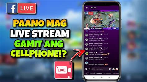 Paano Mag LIVE STREAM Sa Facebook Gamit Lang Ang Cellphone Mobile Legends Live Stream Using